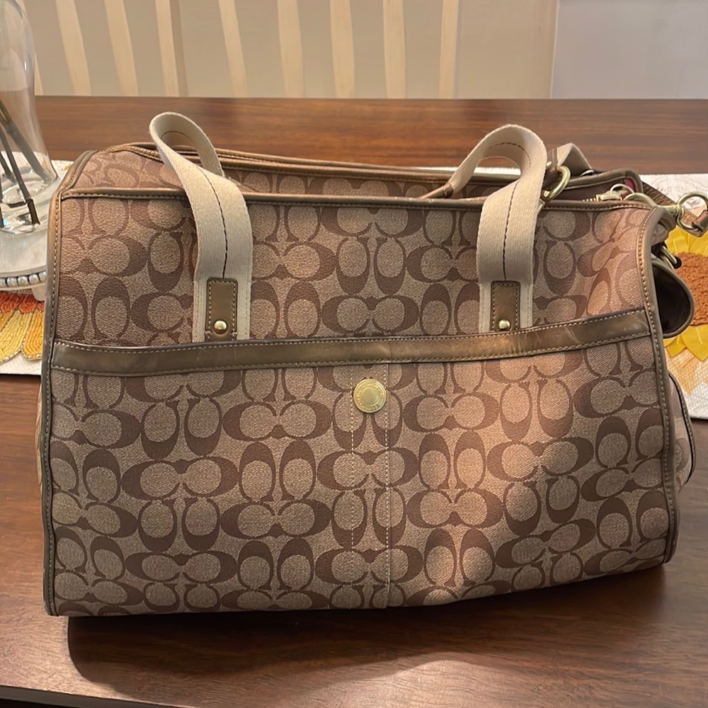 Coach Dog heritage travel bag